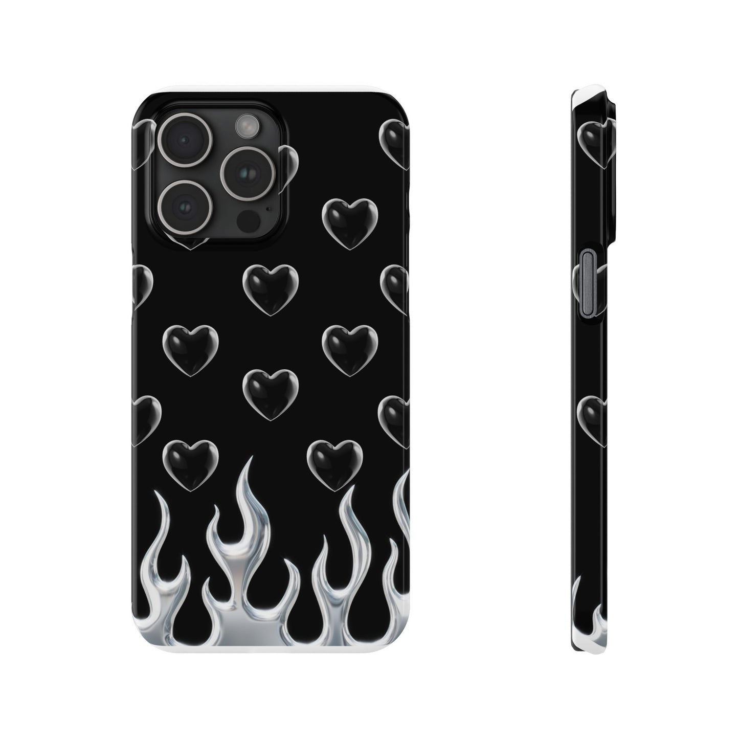 Heart Chrome | Slim Phone Case