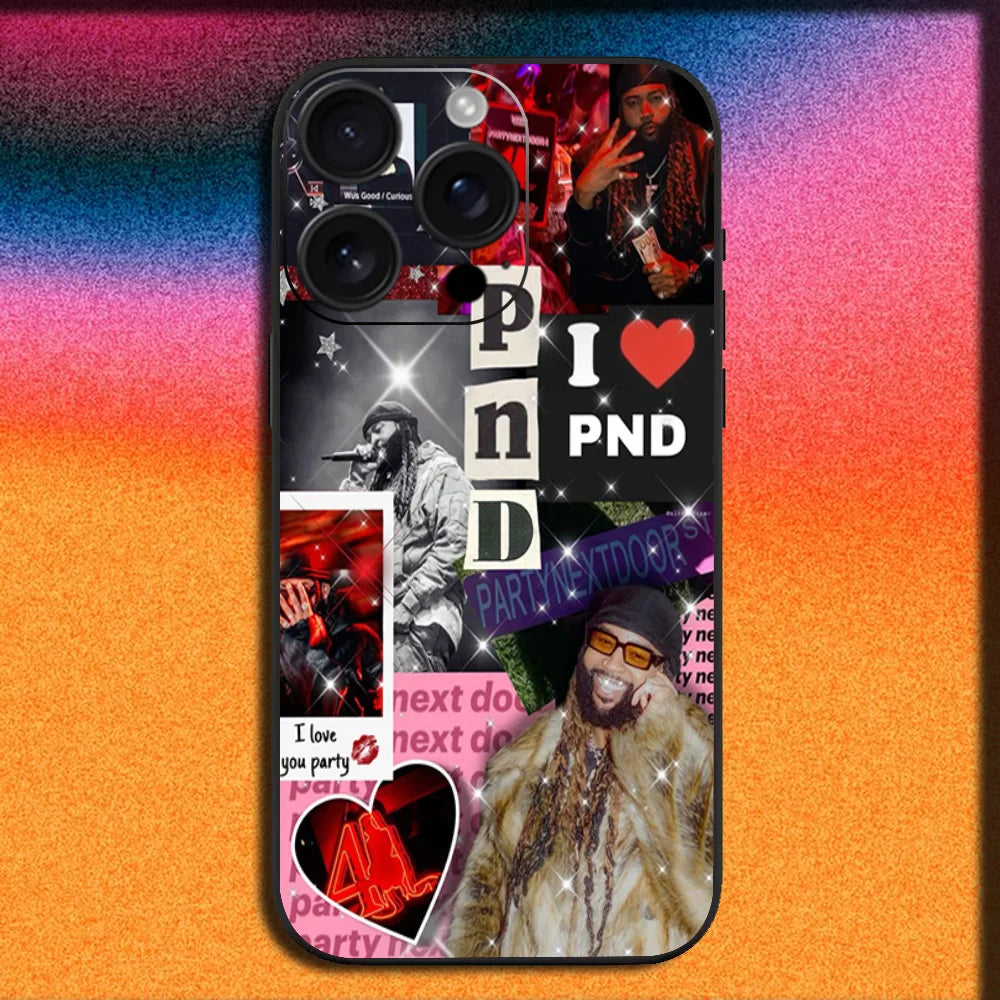 Rapper P-Partynextdoor Phone Case For iPhone 16,15,14,13,12,11,Pro,XS,Max,XR,Plus,E,Mini Soft Black Cover
