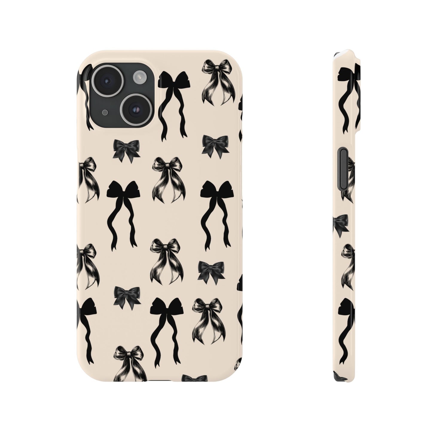Black Bows | Slim Phone Cases