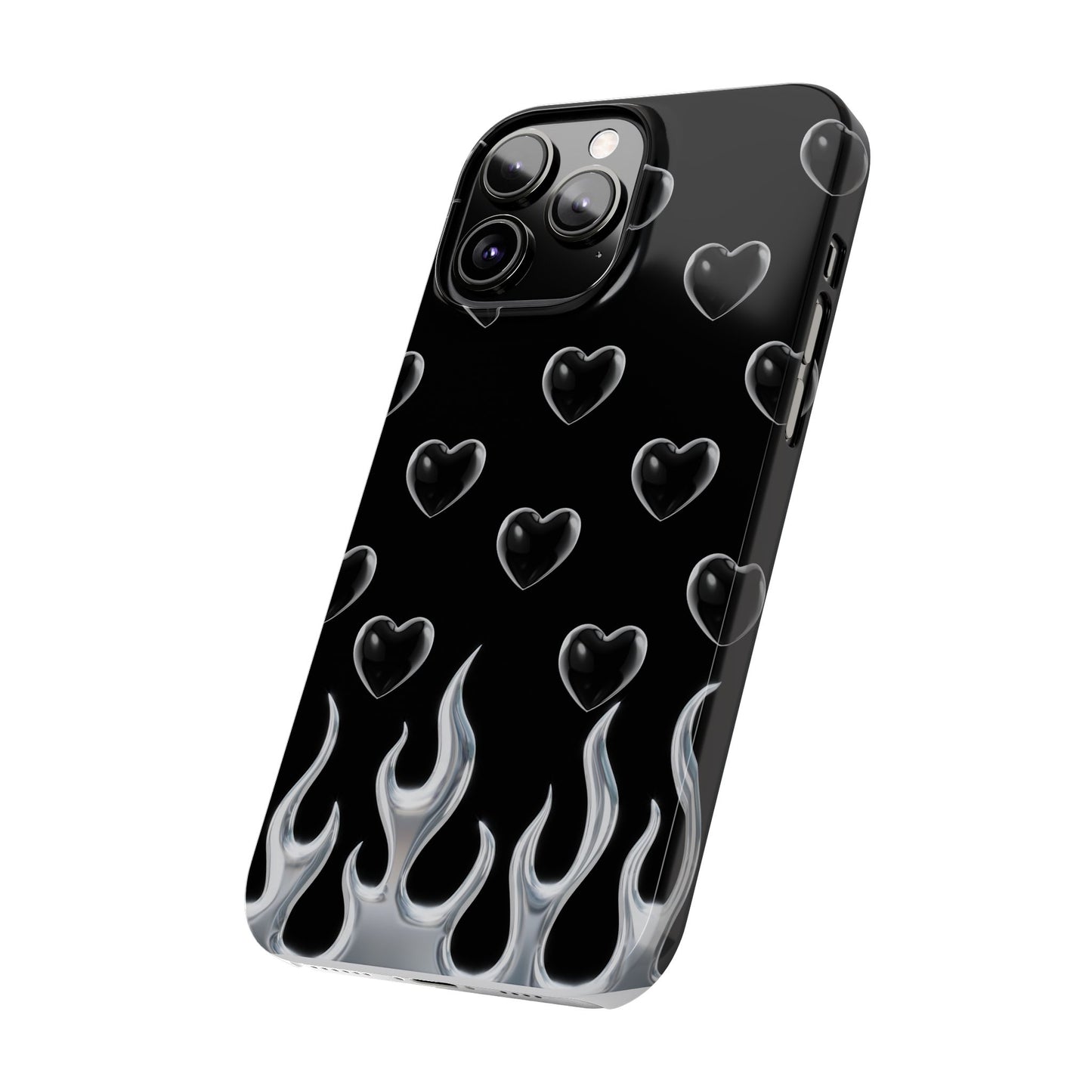 Heart Chrome | Slim Phone Case