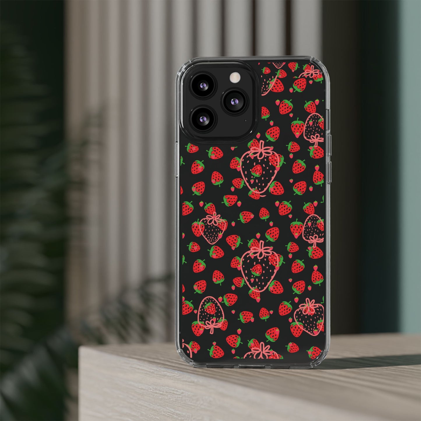 Strawberry | Clear Phone Case