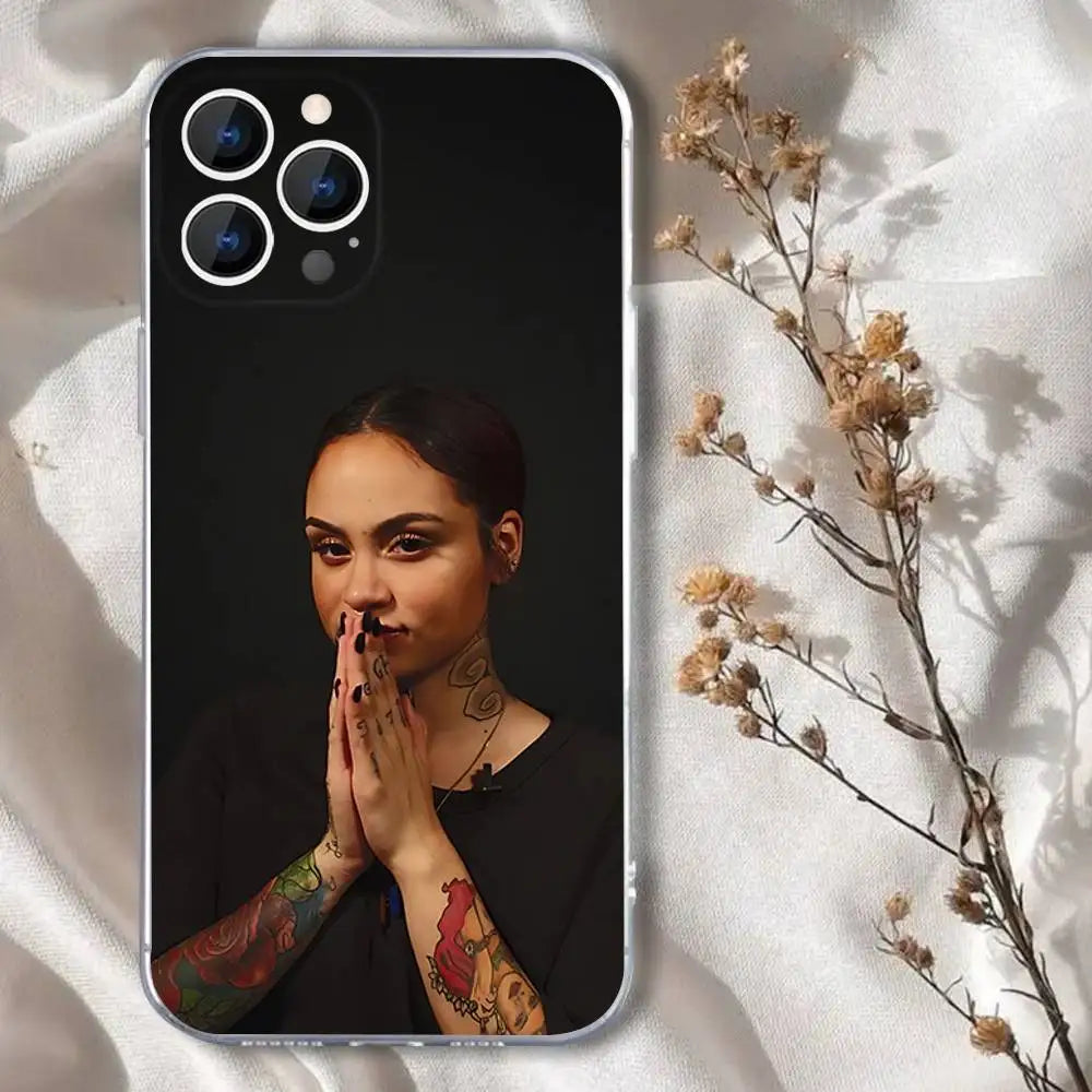 K-Kehlanis Singer1 Phone Case For iPhone 16,15,14,13,12,11 Pro,Max,Plus,X,XS,XR,SE,Mini Transparent Silicone Soft