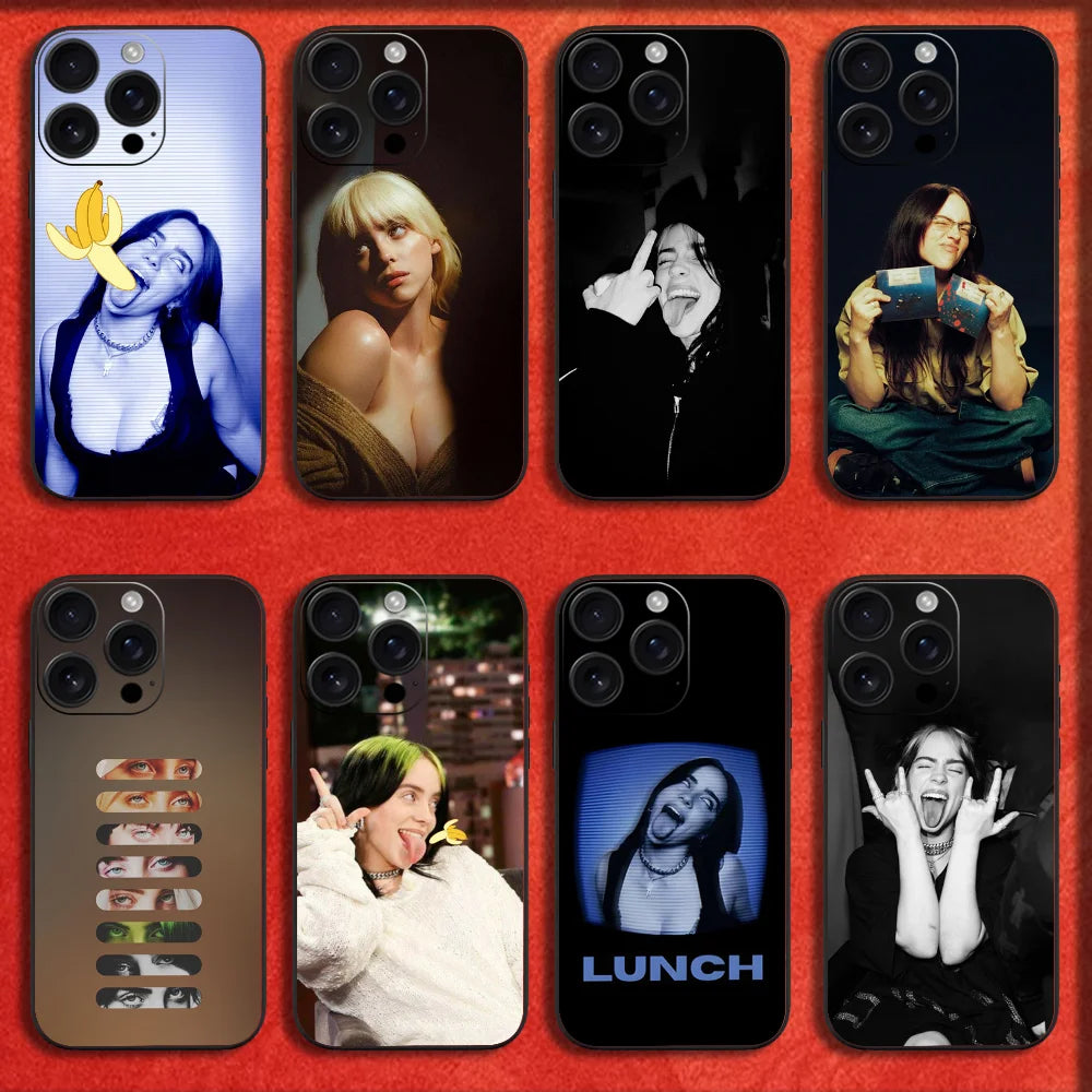 Banana Singer B-BillieS Album Phone Case For iPhone 16,15,14,13,12,11,Pro,XS,Max,XR,Plus,E,Mini Black Shockproof Cover
