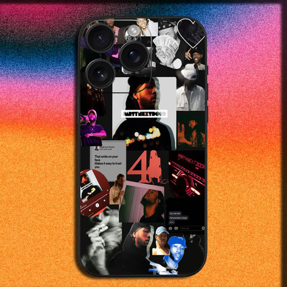 Rapper P-Partynextdoor Phone Case For iPhone 16,15,14,13,12,11,Pro,XS,Max,XR,Plus,E,Mini Soft Black Cover