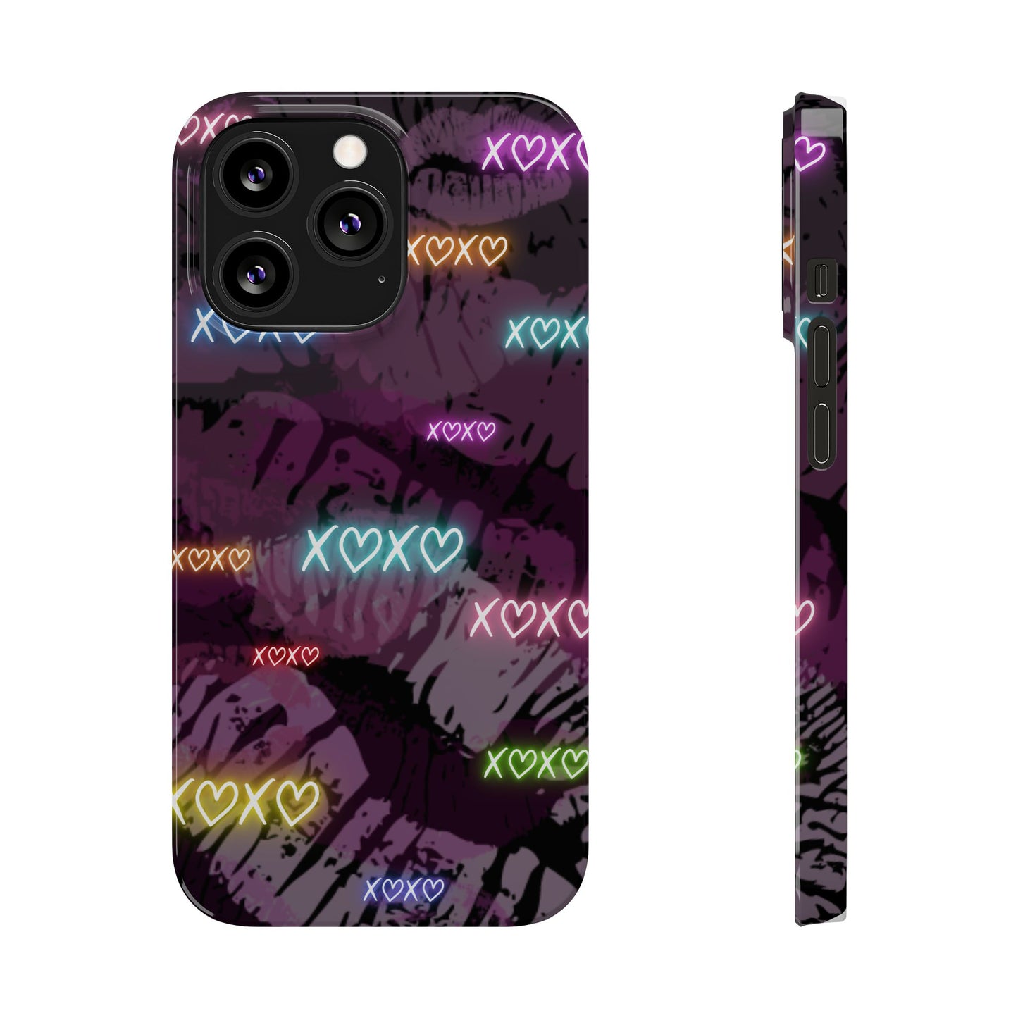 Neon Xoxo | Slim Phone Cases