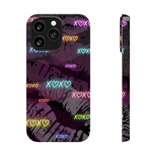 Neon Xoxo | Slim Phone Cases