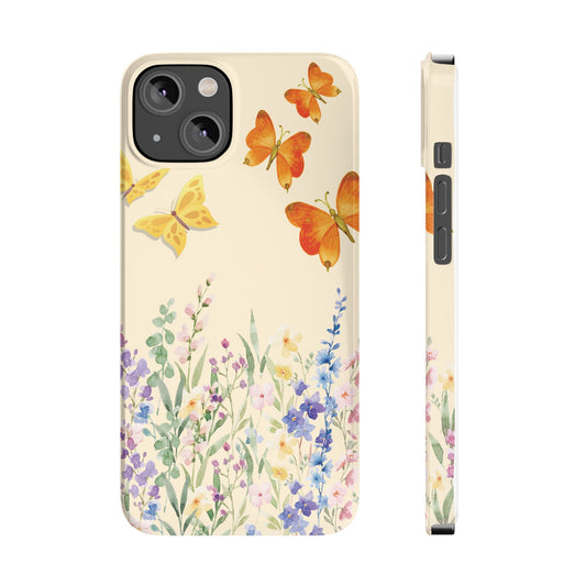 Floral Butterfly | Slim Phone Case