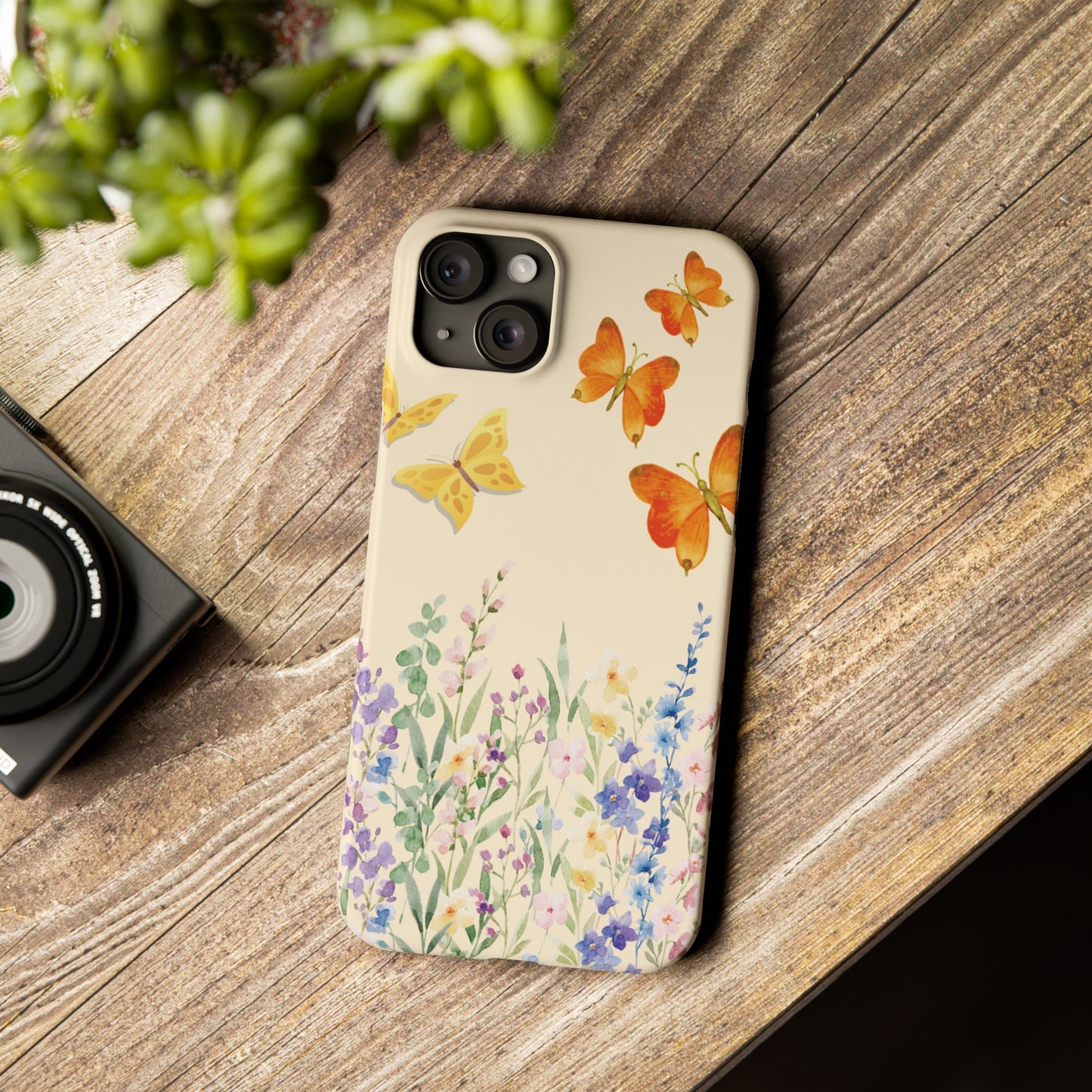Floral Butterfly | Slim Phone Case