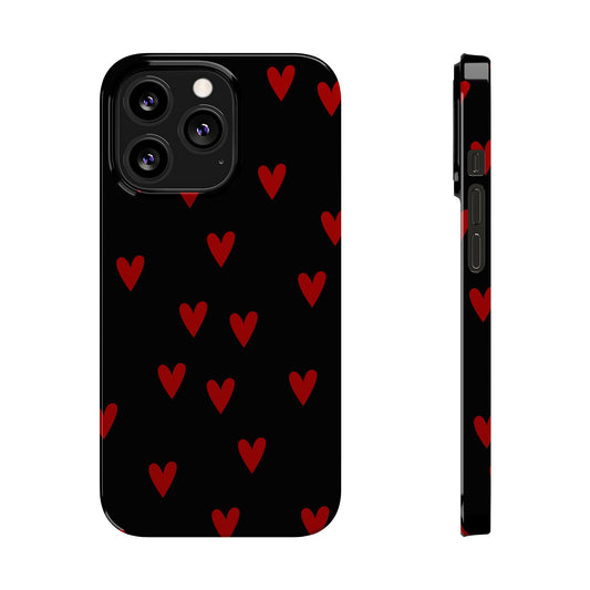 Red Hearts | Slim Phone Case