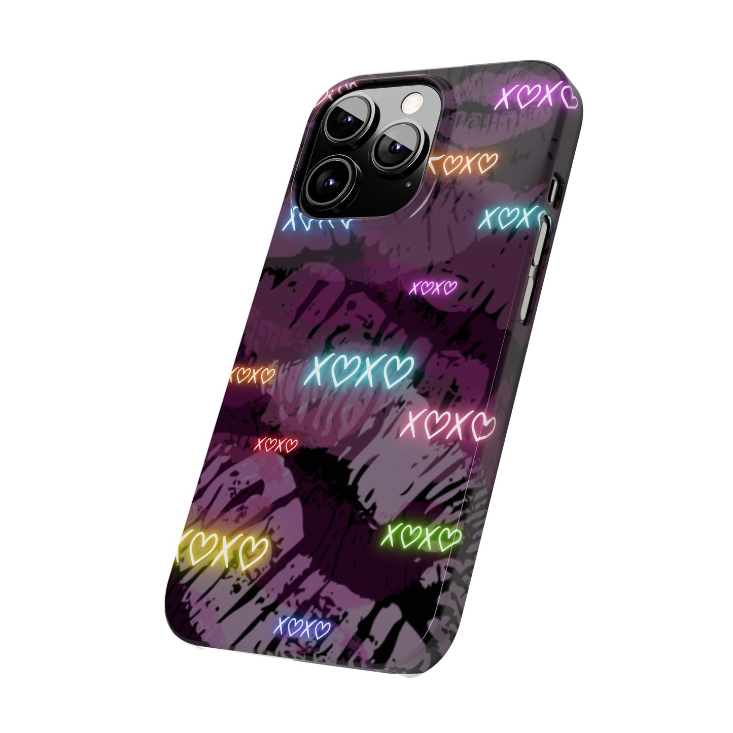 Neon Xoxo | Slim Phone Cases