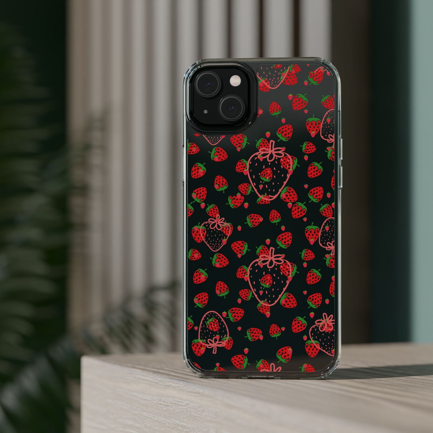 Strawberry | Clear Phone Case