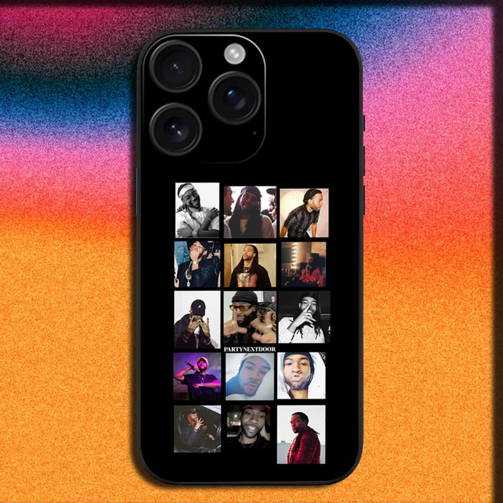 Rapper P-Partynextdoor Phone Case For iPhone 16,15,14,13,12,11,Pro,XS,Max,XR,Plus,E,Mini Soft Black Cover