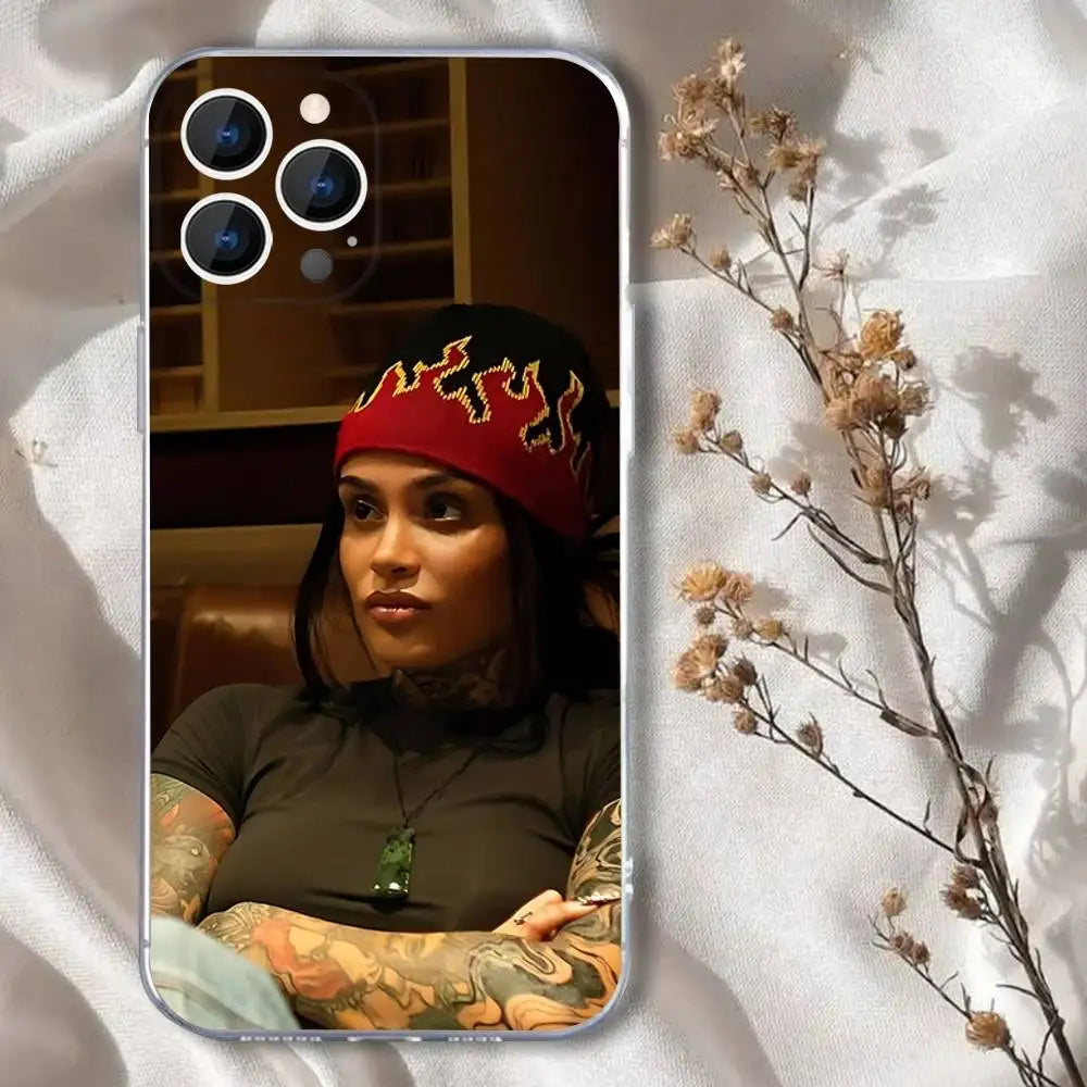 K-Kehlanis Singer1 Phone Case For iPhone 16,15,14,13,12,11 Pro,Max,Plus,X,XS,XR,SE,Mini Transparent Silicone Soft