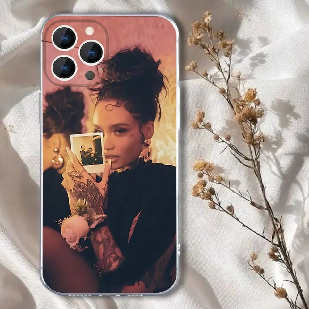 K-Kehlanis Singer1 Phone Case For iPhone 16,15,14,13,12,11 Pro,Max,Plus,X,XS,XR,SE,Mini Transparent Silicone Soft