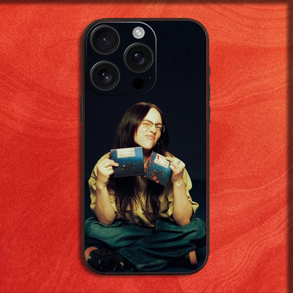 Banana Singer B-BillieS Album Phone Case For iPhone 16,15,14,13,12,11,Pro,XS,Max,XR,Plus,E,Mini Black Shockproof Cover