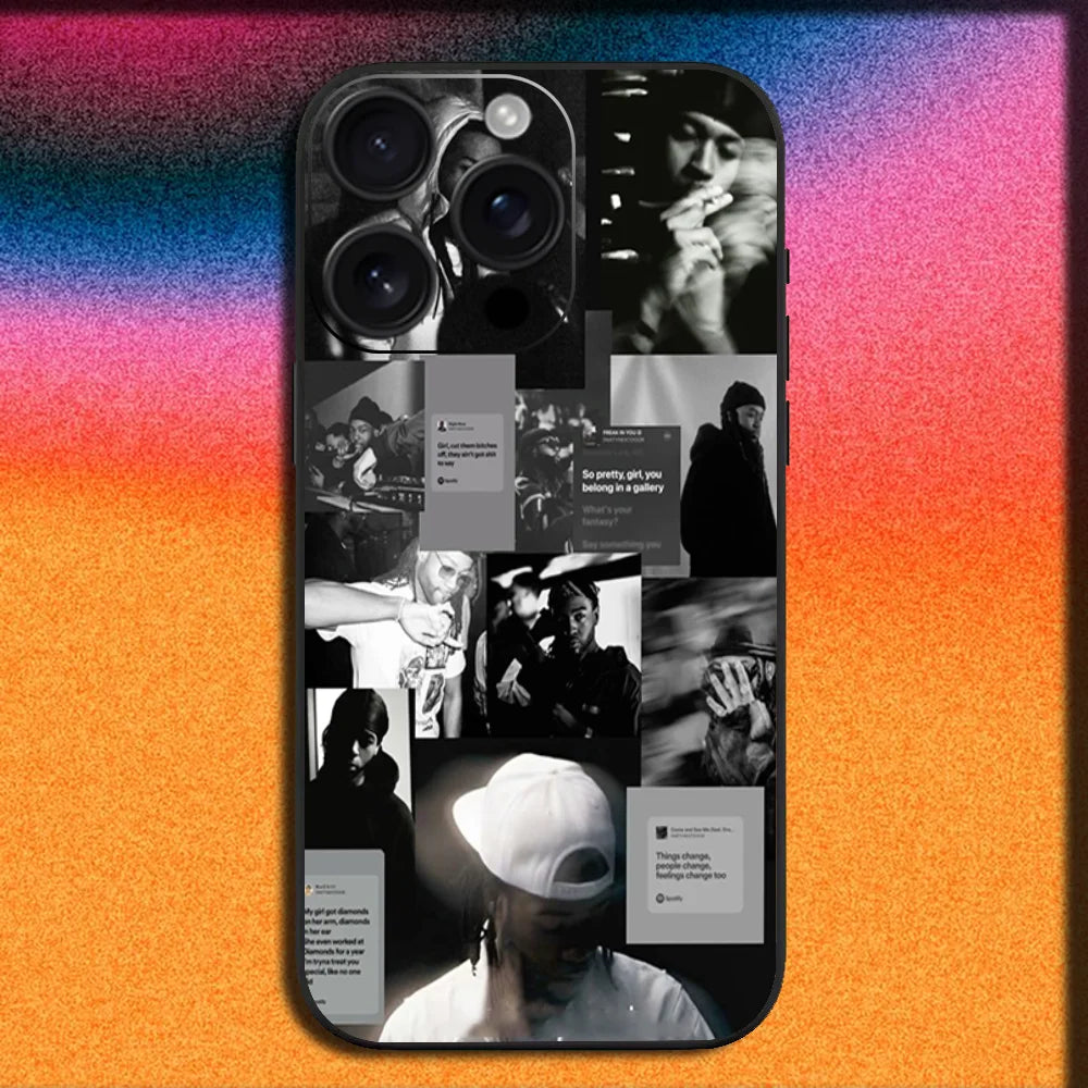 Rapper P-Partynextdoor Phone Case For iPhone 16,15,14,13,12,11,Pro,XS,Max,XR,Plus,E,Mini Soft Black Cover