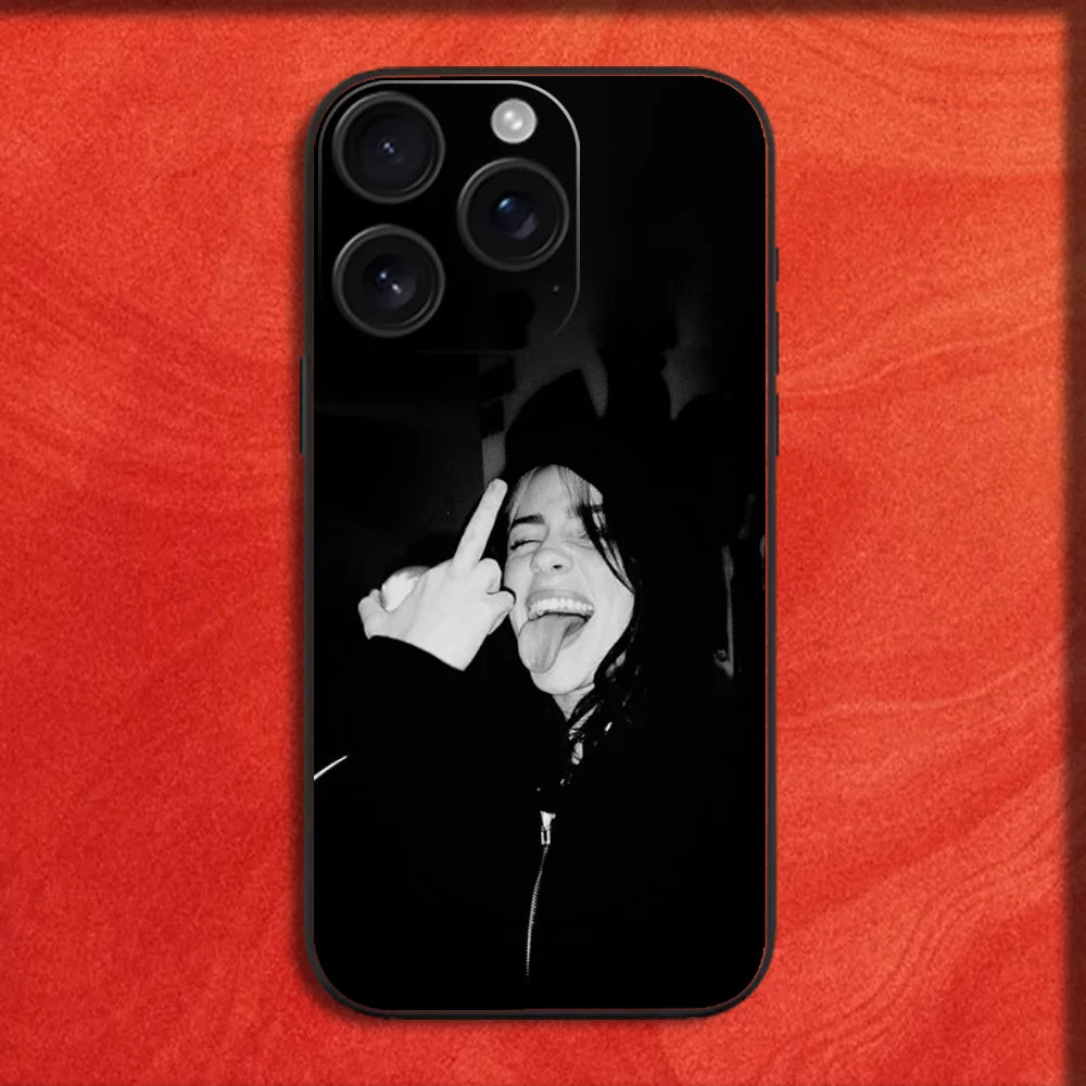 Banana Singer B-BillieS Album Phone Case For iPhone 16,15,14,13,12,11,Pro,XS,Max,XR,Plus,E,Mini Black Shockproof Cover