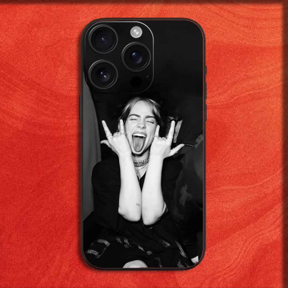 Banana Singer B-BillieS Album Phone Case For iPhone 16,15,14,13,12,11,Pro,XS,Max,XR,Plus,E,Mini Black Shockproof Cover