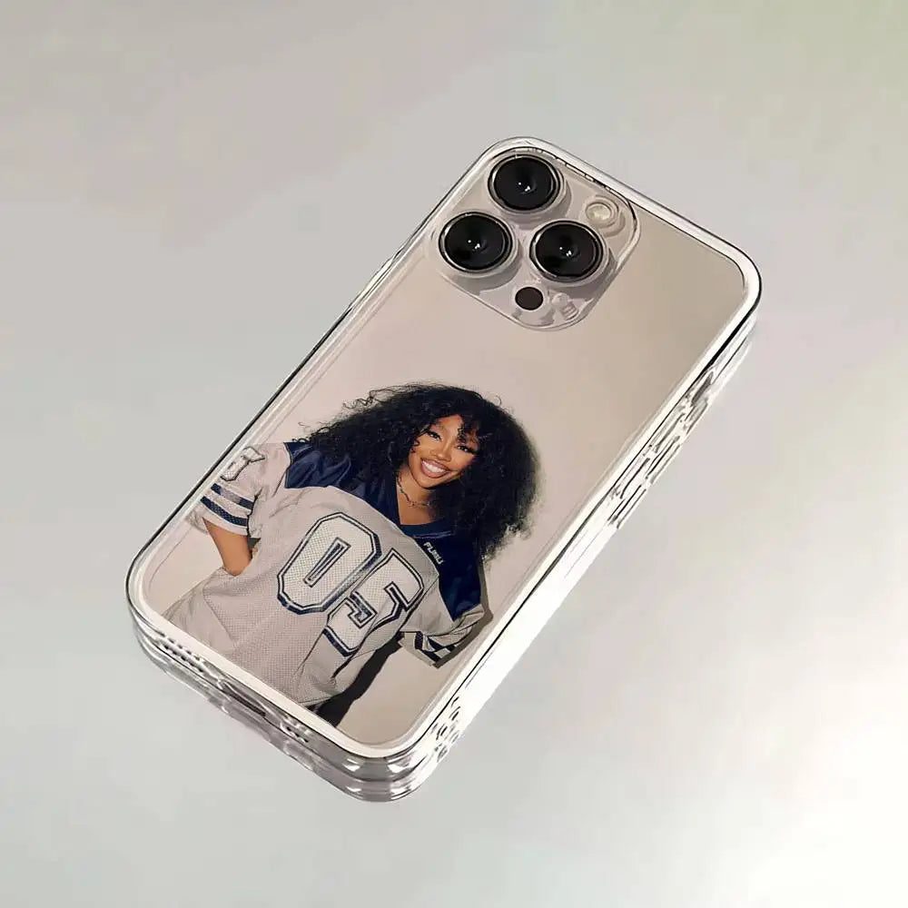 Singer S-SZA lana Phone Case For iPhone 16,15,14,13,12,11 Plus,Pro,Max,XR,XS,X,7,8 SE,Mini Transparent Silicone Soft