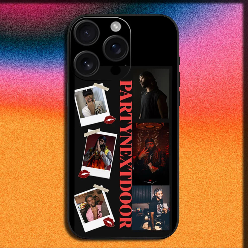 Rapper P-Partynextdoor Phone Case For iPhone 16,15,14,13,12,11,Pro,XS,Max,XR,Plus,E,Mini Soft Black Cover
