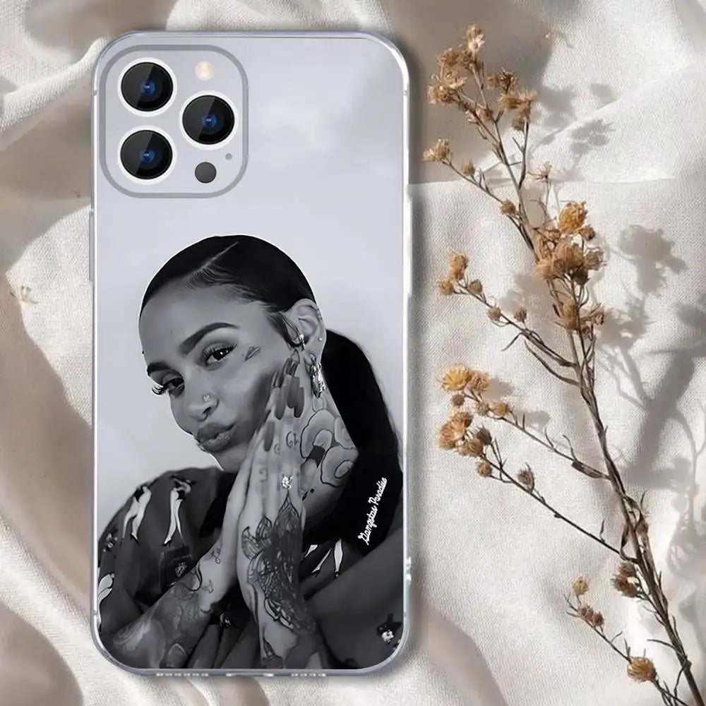 K-Kehlanis Singer1 Phone Case For iPhone 16,15,14,13,12,11 Pro,Max,Plus,X,XS,XR,SE,Mini Transparent Silicone Soft