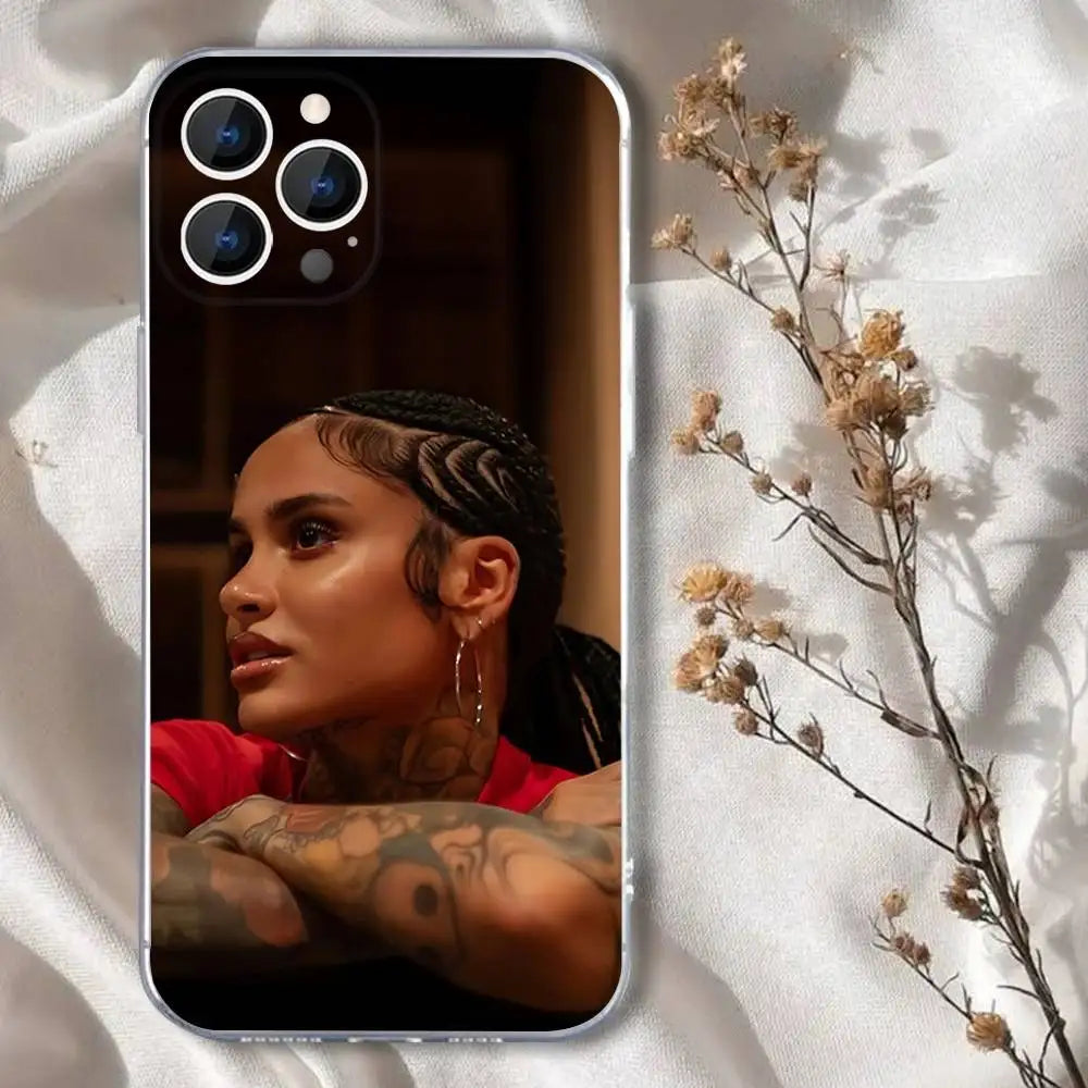 K-Kehlanis Singer1 Phone Case For iPhone 16,15,14,13,12,11 Pro,Max,Plus,X,XS,XR,SE,Mini Transparent Silicone Soft